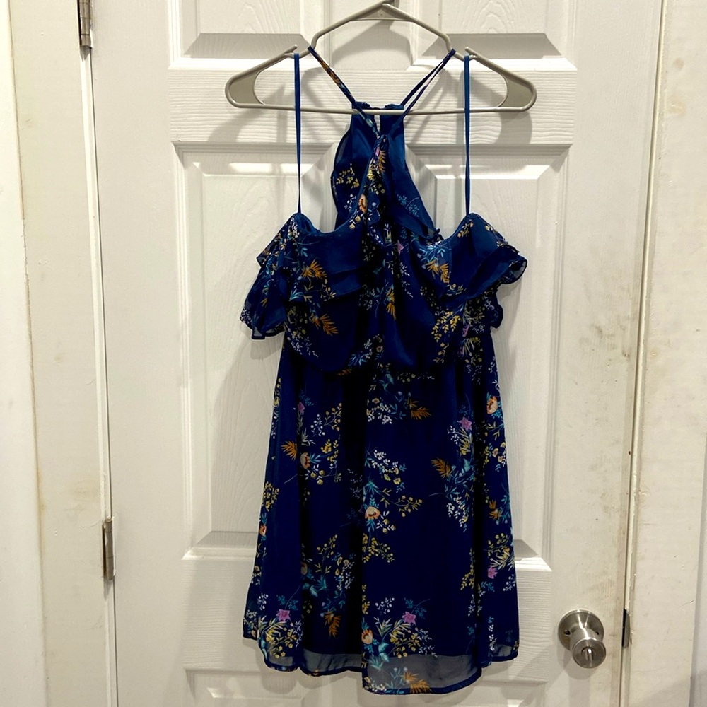 NEW On-Off Shoulder Ruffle Short Dress